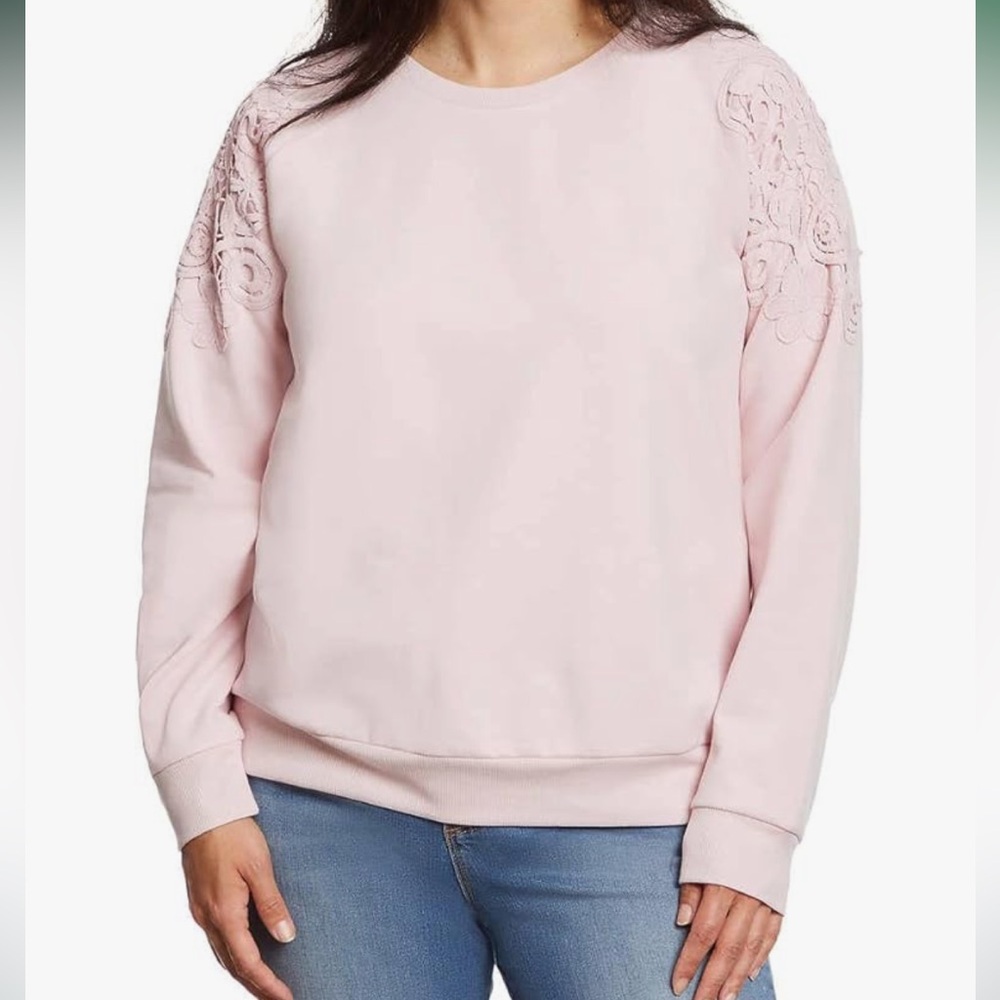 Gloria Vanderbilt Ladies' Pullover sweaters with Lace - Pink